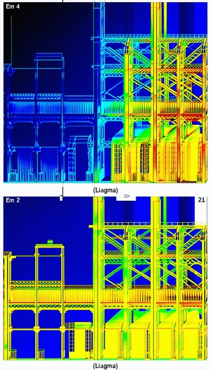 The Image Is A 3d Model Of A Building, Likely A Factory Or Warehouse