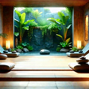 Lifestyle Unreal Engine: Wellness Scene With Meditation Space With Image, There