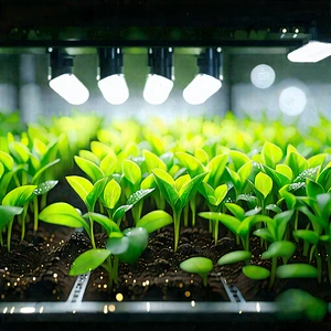 Agricultural Technology In Research Center With Greenhouse Filled