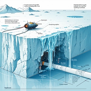 The Image Is A Detailed Illustration Of A Submarine, With Various Parts Labeled And Explained