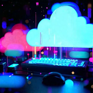 Cloud Computing Visualization With Computer Keyboard