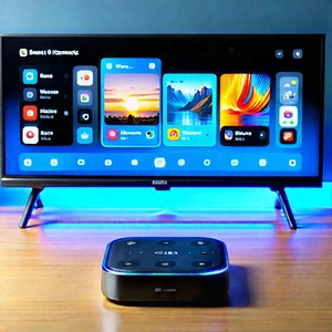 Smart Home (device:1.34) With Streaming Content With Large Flat