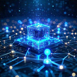 Tech Hdr Photography: Blockchain Network Visualization With Image, There