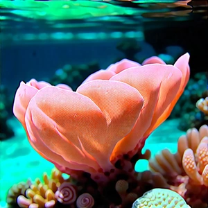 Nature Acrylic Painting: Coral Reef In Spring Bloom With Beautiful Coral