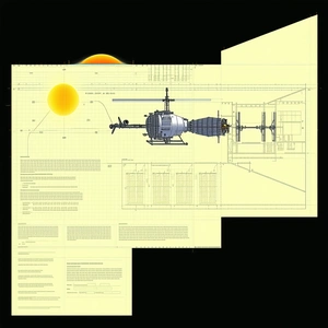 A Large Helicopter Is Shown In A Detailed Drawing