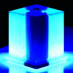 3d printer with blue light (glow:1.41)