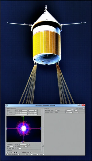A Computer Screen Displays A Yellow Object That Appears To Be A Large Balloon