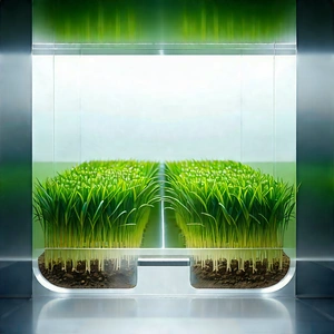 Agricultural Technology In (design:1.12) Studio With Greenhouse Large