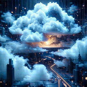 Cloud Computing Visualization With Image, There