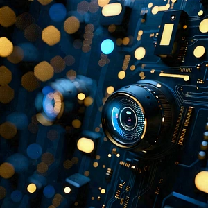 Close-up Of Sensor Array With Image, There
