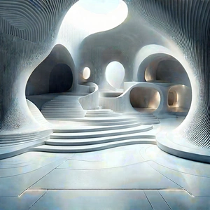 Futuristic Tech Startup Office With Image, There