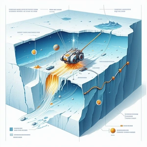detailed illustration spacecraft, specifically rocket