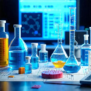 Entertainment Technology In (modern:1.3) Laboratory With Table Variety
