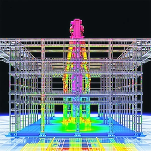 The Image Is A 3d Computer-generated Model Of A Large Building