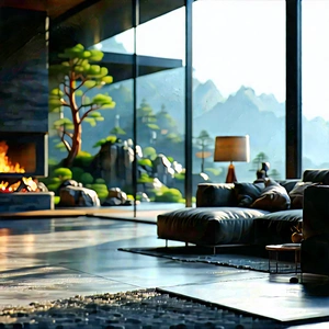 Smart Home Device With User Interface With Black White
