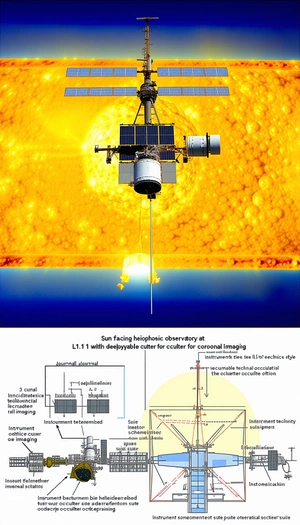 A Spacecraft With A Solar Panel On Its Side, Floating In The Sky