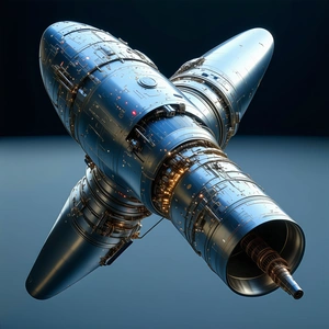 A Large, Shiny Silver Engine Is Prominently Displayed In The Image