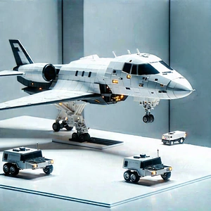 Tech Low Poly: Aerospace technology in tech office