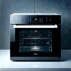 Innovative Smart Appliance Design With Black Oven