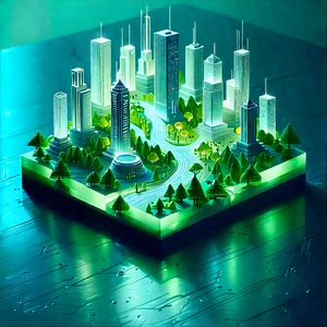 Artificial Intelligence Visualization With Model City