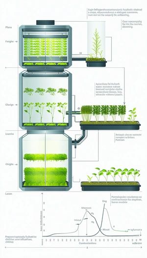 The Image Is A Diagram Showing The Process Of Growing Plants In A Hydroponic System