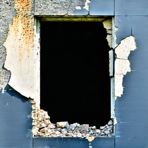 Abstract Landscape Photography: Decay Represented Through Textural Contrasts With Window Large