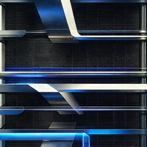 Close-up Of Cooling System With Large Building