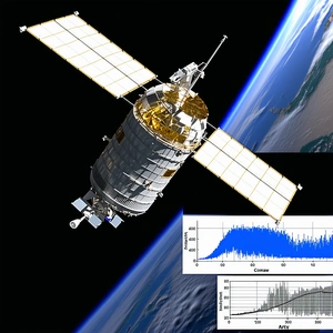 A Spacecraft With A Large Satellite Dish On Top Of It