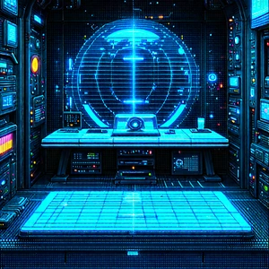 Futuristic Tech Startup Office With Image, There