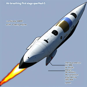 white rocket shown diagram