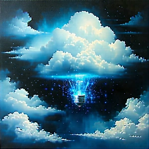 Cloud Computing Visualization With Image, There
