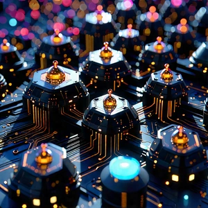 Close-up Of Sensor Array With Image, There