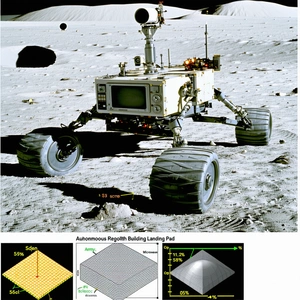 A Robotic Vehicle, Possibly A Rover, On A Rocky Surface
