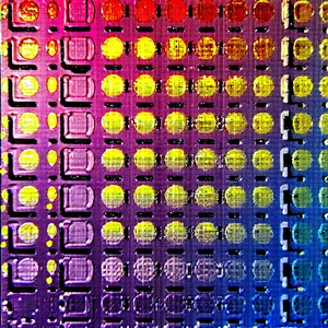 Close-up of sensor array