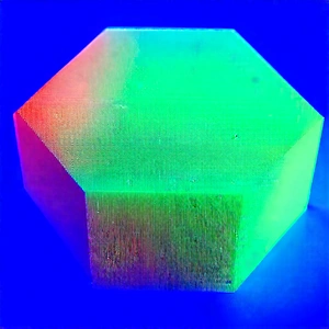 Tech Voxel Art: 3d Printer With Blue Light Glow With Blue Background