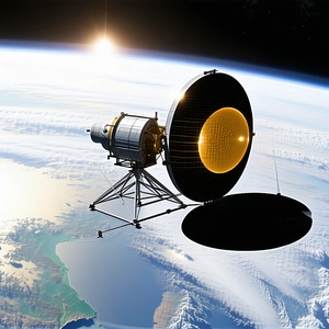 A Large Satellite Dish, Which Is Located On Top Of A Tall Structure