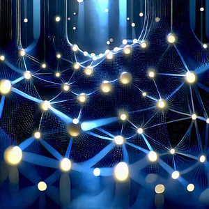 Blockchain Network Visualization With Image, There