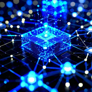 Blockchain Network Visualization With Image, There