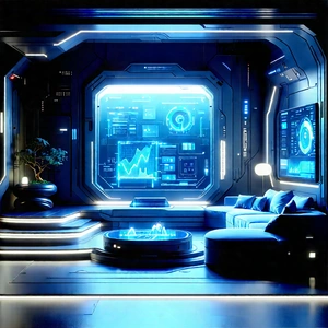 Futuristic Smart Home With Image, There