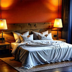 Lifestyle Product Photography: Bedroom sanctuary with warm lighting