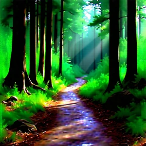 Nature Concept Art: Path through dense (forest:1.35)