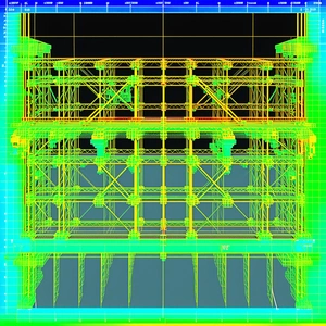 A Computer-generated Image Of A Building Is Displayed On A Computer Screen