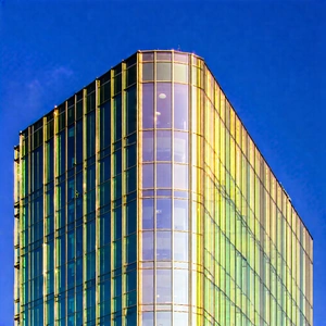Urban Professional Photography: Glass Office Tower With Reflective Glass With Large, Tall