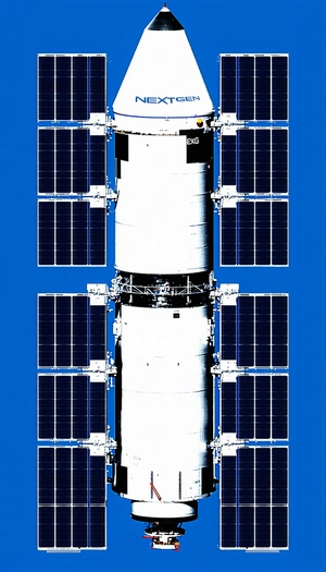 A Large White Space Shuttle Is Docked At The International Space Station