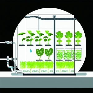 A Large, Round, Glass-walled Structure Filled With Various Plants