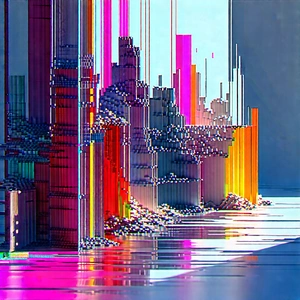 Abstract Glitch Art: Conceptual representation of separation