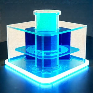 Financial Technology In (modern:1.25) Laboratory With Blue Clear