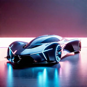 Tech Technical Illustration: Innovative Electric Vehicle Design With Futuristic Sleek