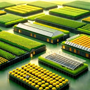 Agricultural Technology In Modern Laboratory With Large, Well-maintained