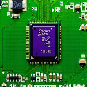 Close-up of microprocessor